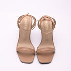 Camel/beige high heels with premium detailing, cushioned insole and anti-slip sole.