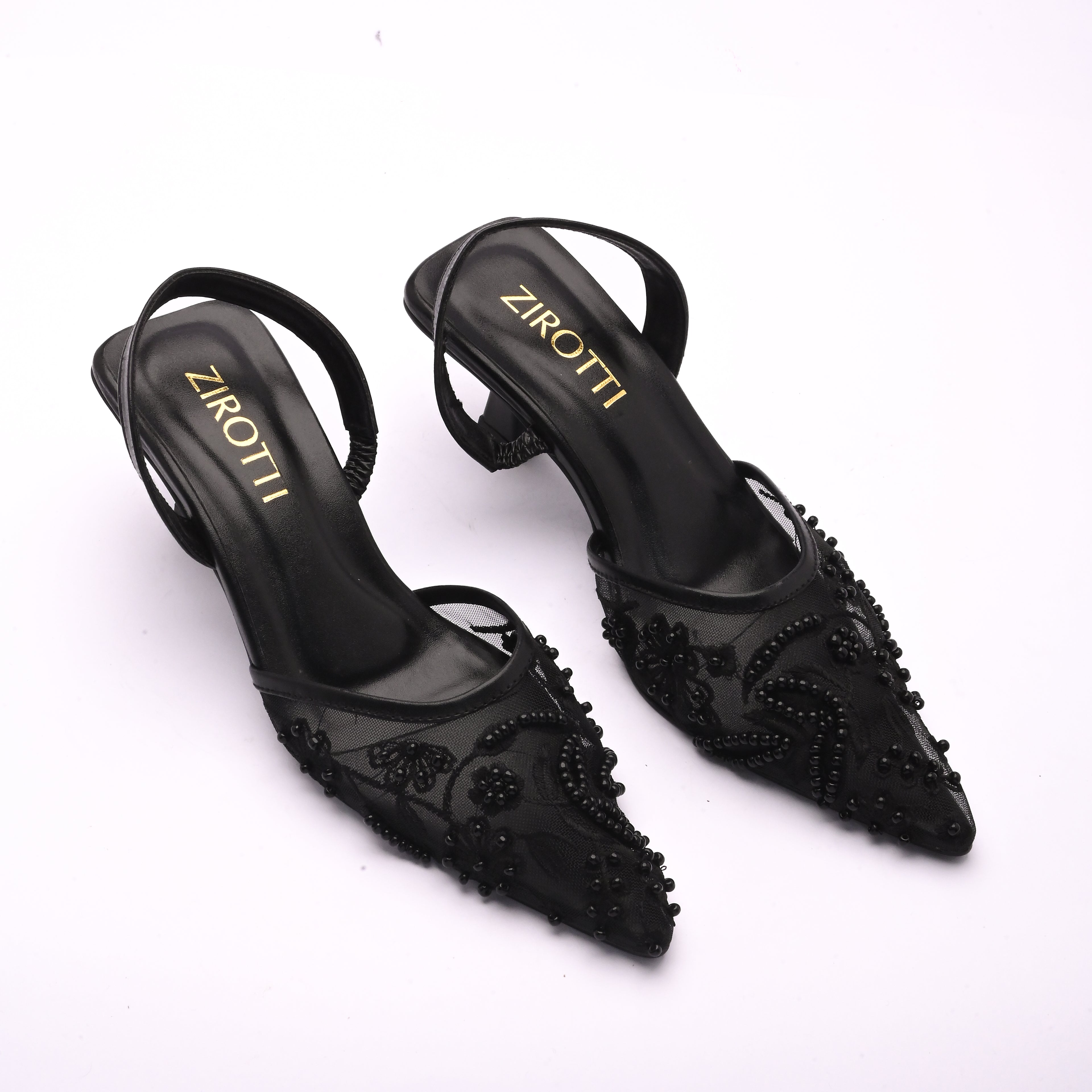 Cova Black women’s heels with cushioned insole by ZIROTTI