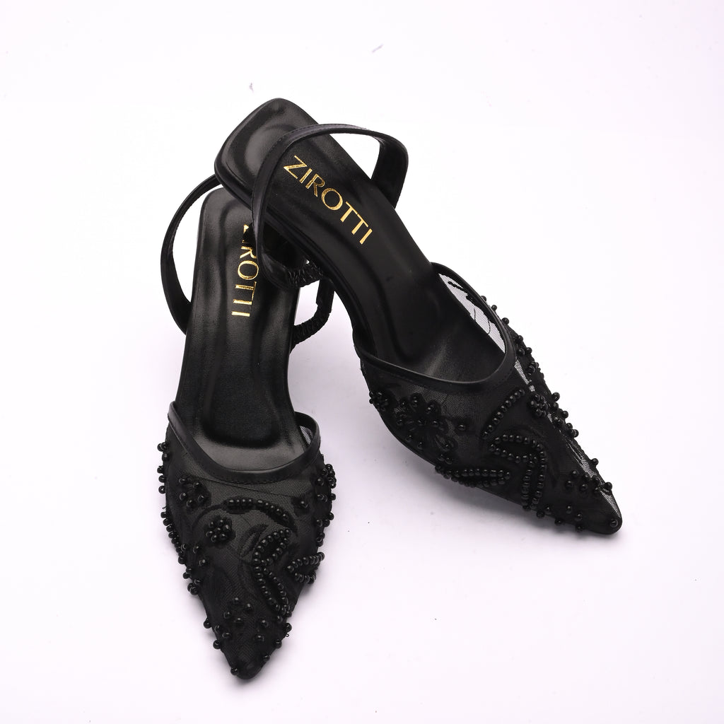 Cova Black women’s heels with cushioned insole by ZIROTTI
