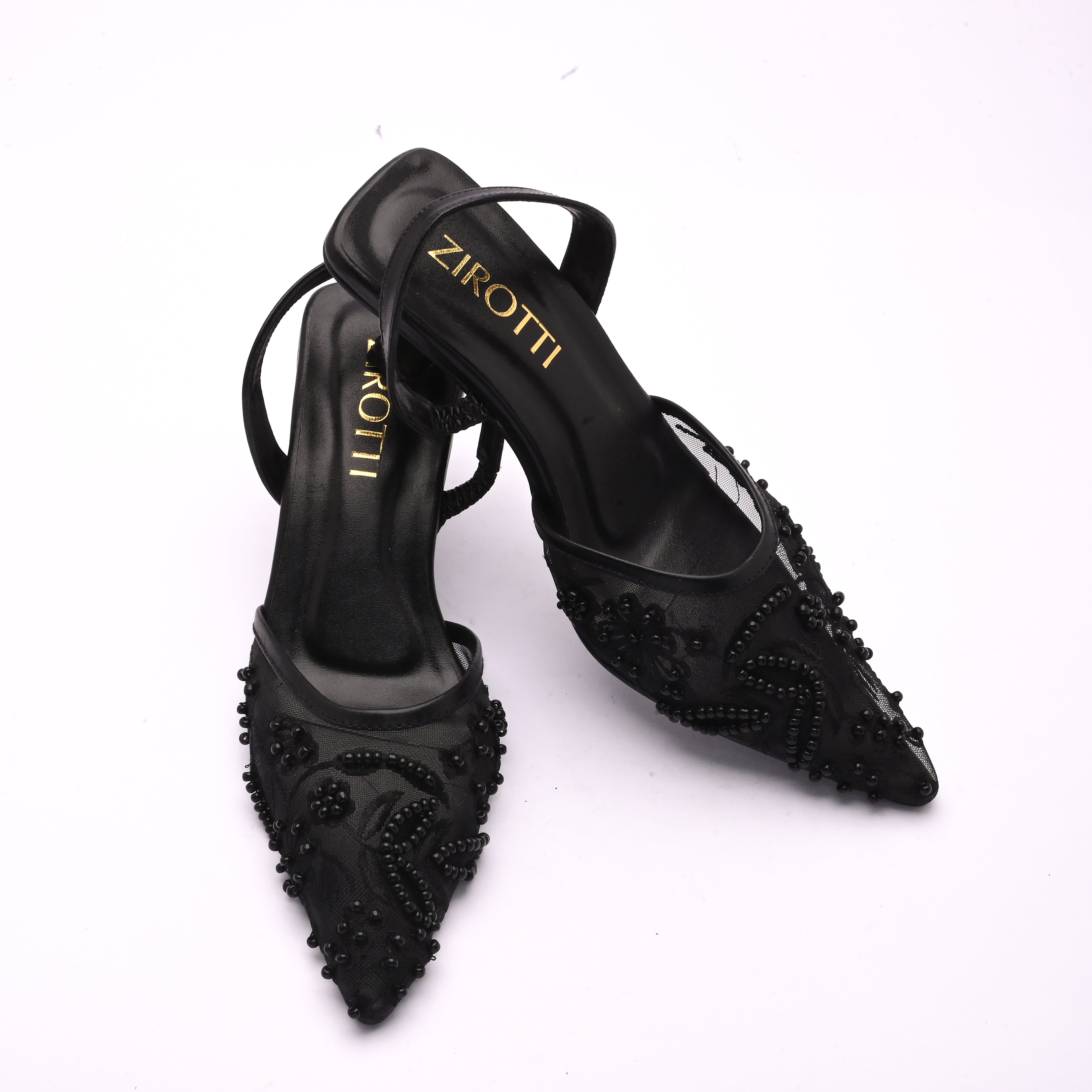 Cova Black women’s heels with cushioned insole by ZIROTTI