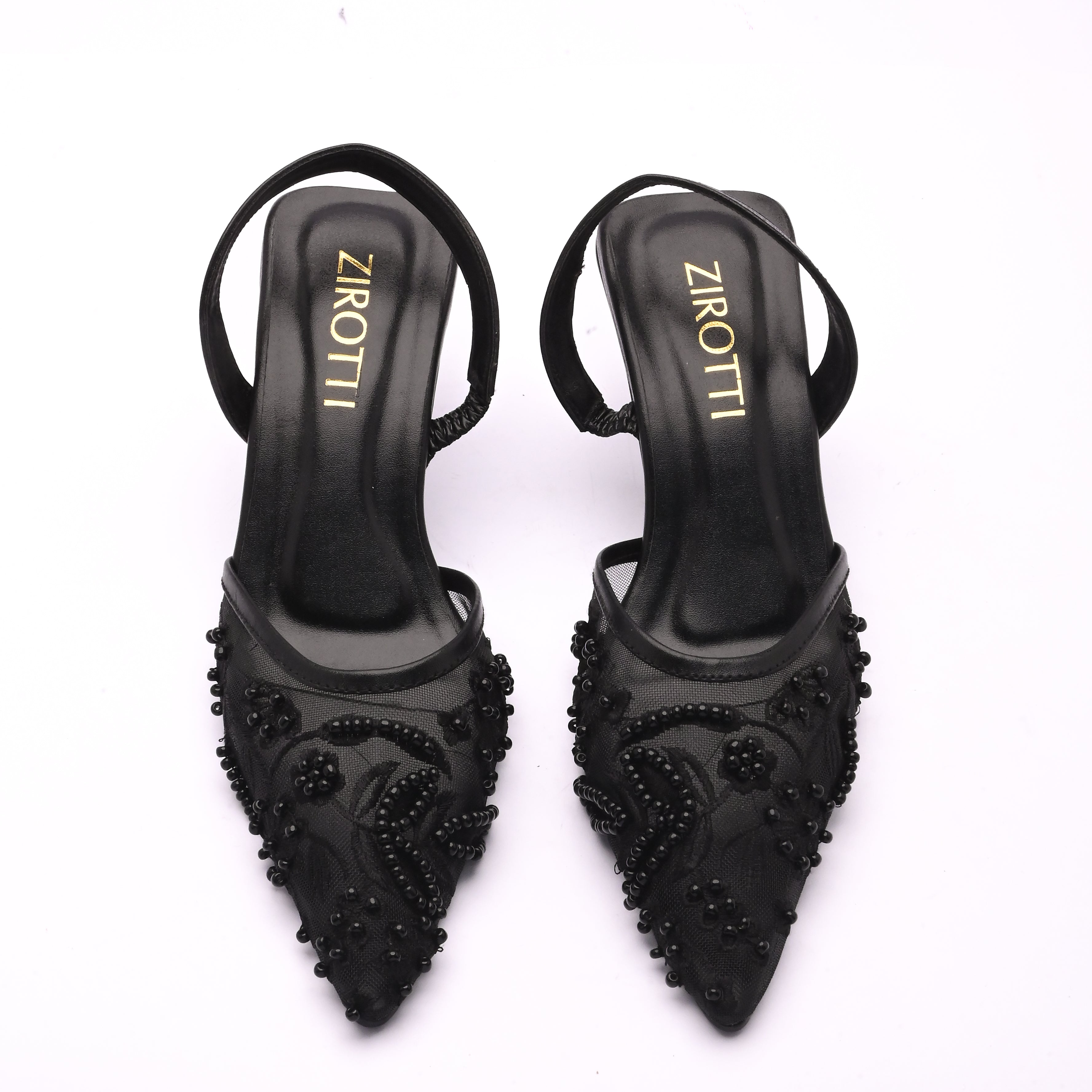 Cova Black women’s heels with cushioned insole by ZIROTTI