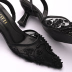 Cova Black women’s heels with cushioned insole by ZIROTTI