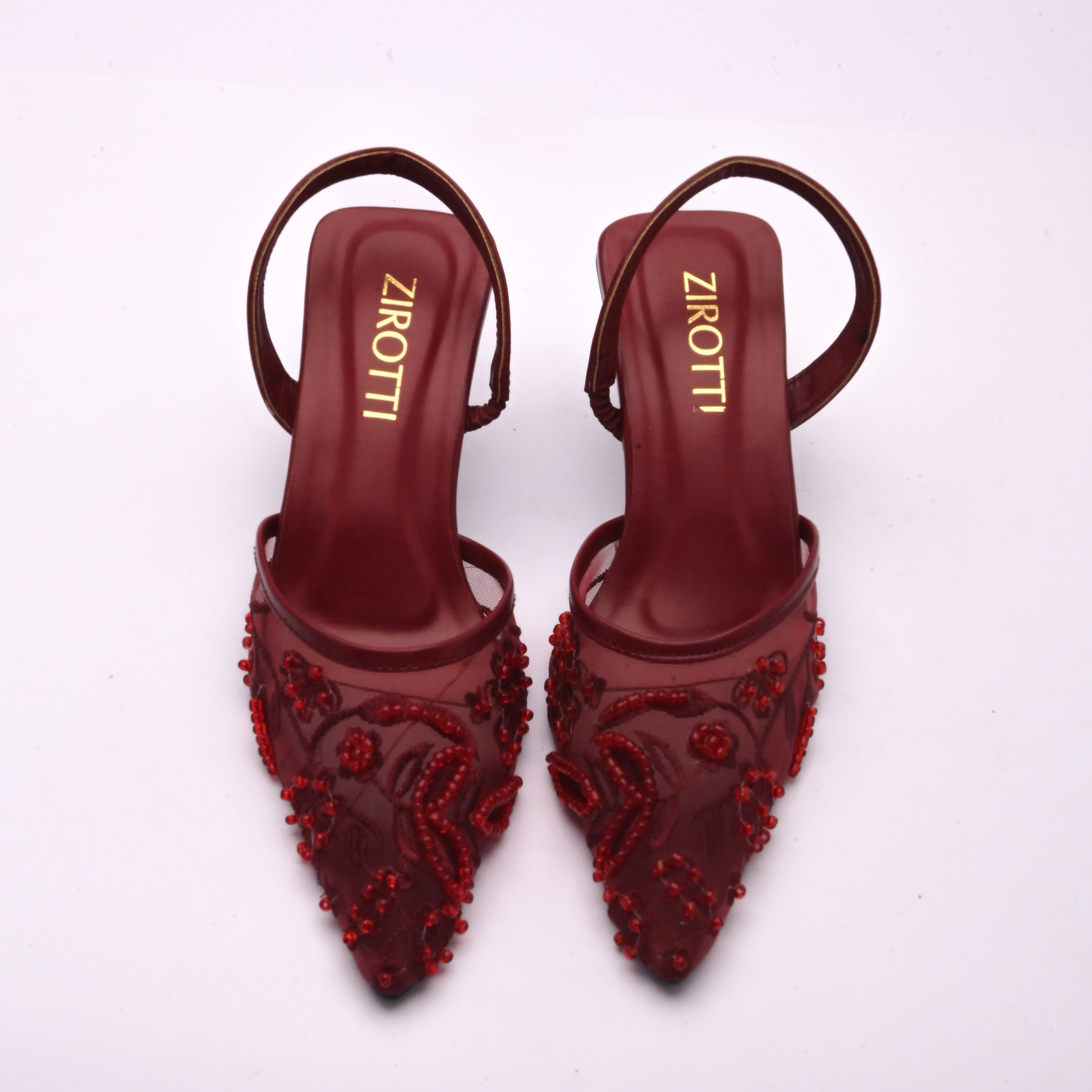 Cova Maroon women’s heels with cushioned insole and lightweight heel
