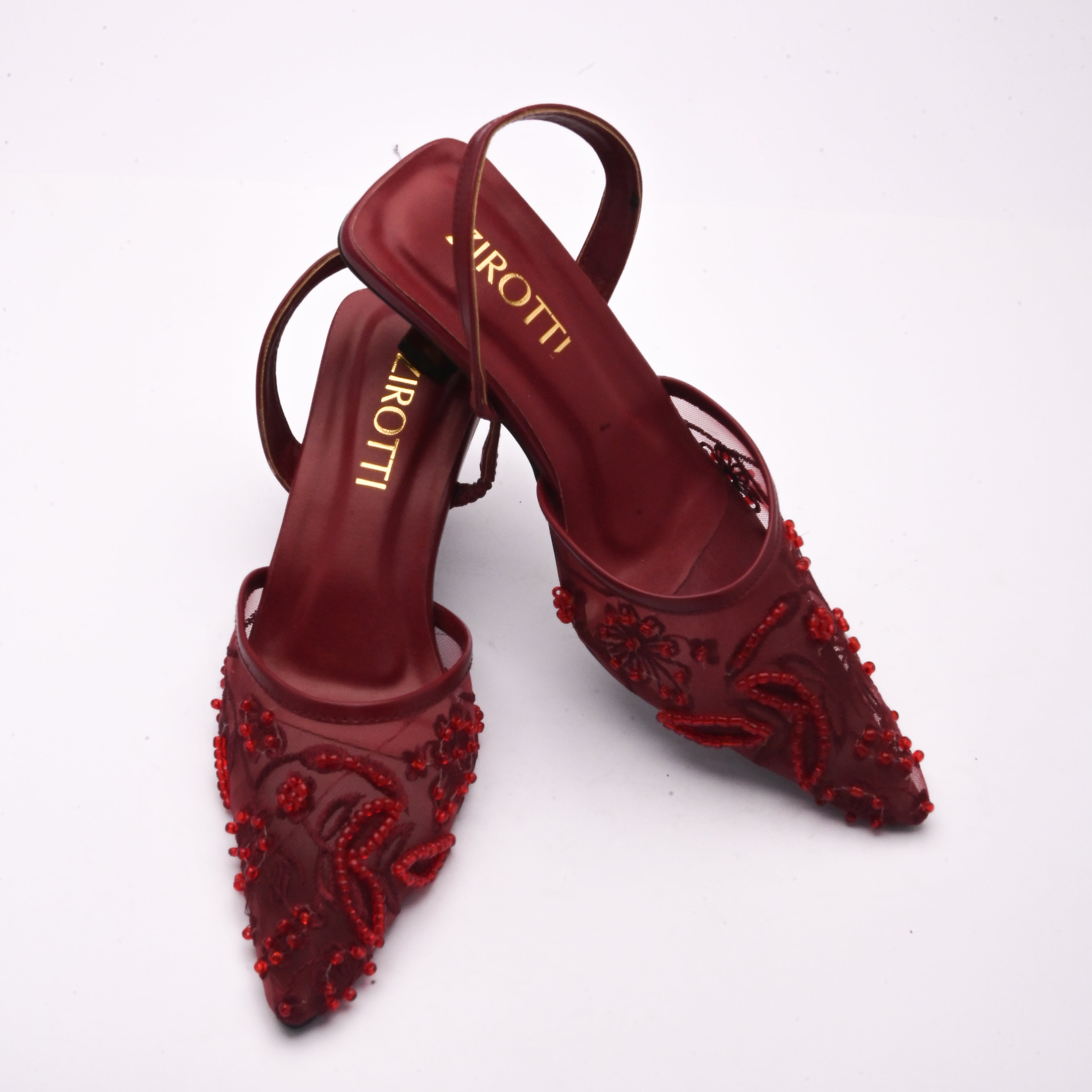 Cova Maroon women’s heels with cushioned insole and lightweight heel