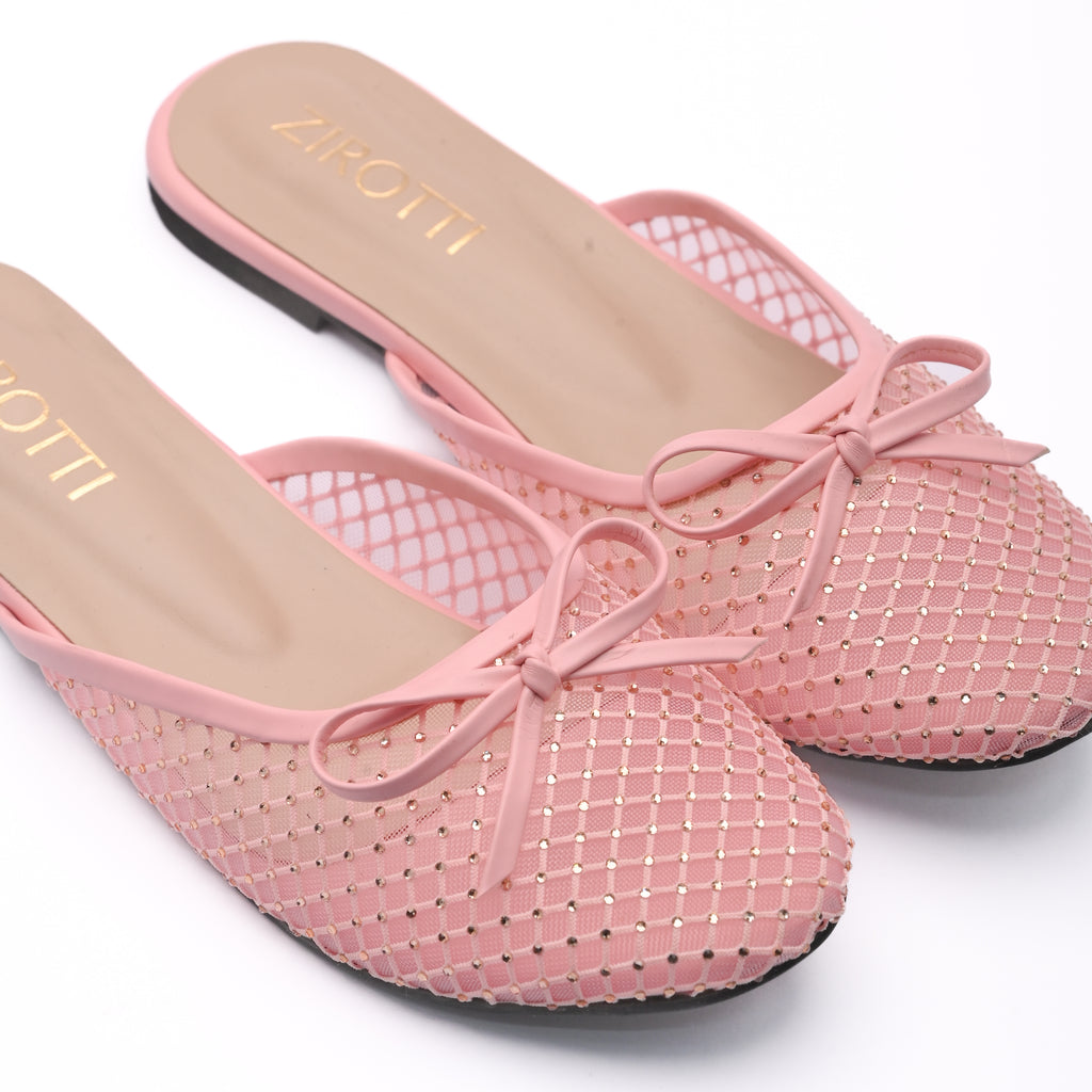 Pink women’s pumps LUNARA PINK with breathable design and cushioned sole from Zirotti.
