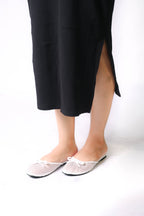 Lunara White women's pump – breathable mesh design, cushioned insole, and non-slip sole.