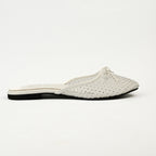 Lunara White women's pump – breathable mesh design, cushioned insole, and non-slip sole.
