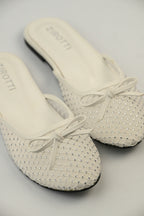 Lunara White women's pump – breathable mesh design, cushioned insole, and non-slip sole.