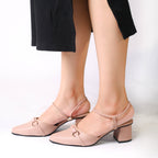 Women's stylish heels with elegant straps, perfect for casual and formal occasions.