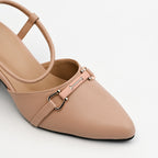 Women's stylish heels with elegant straps, perfect for casual and formal occasions.