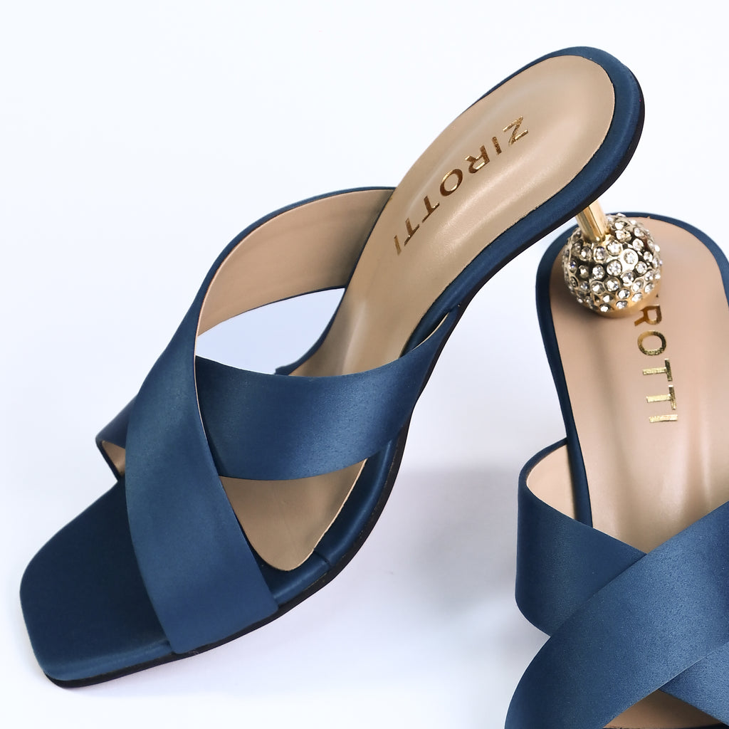 Mavon women’s zinc high heel sandal — strappy design with cushioned insole and elegant finish.