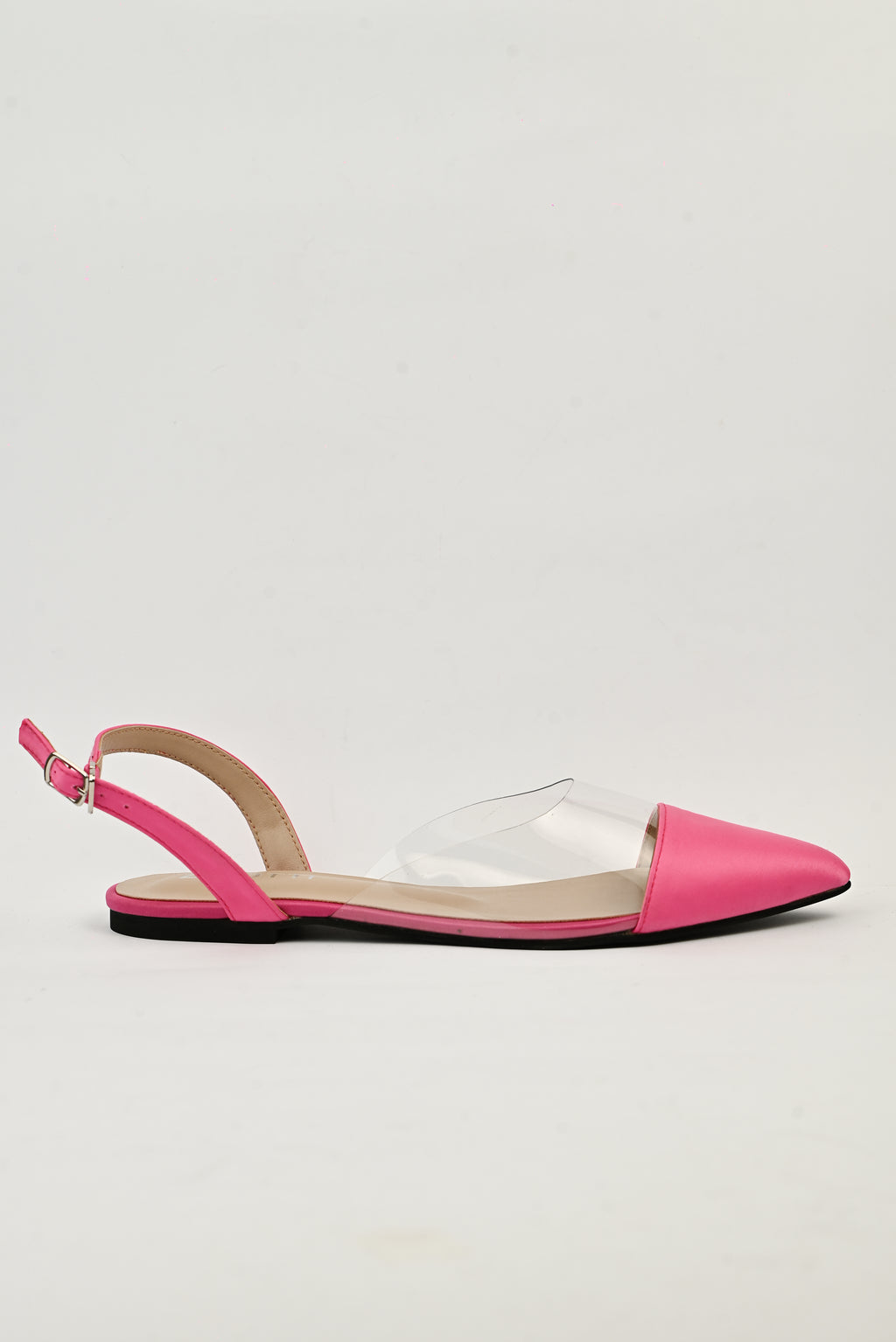 Merin Pink Color Women’s Flat Mule, lightweight, comfortable, cushioned insole, anti-slip sole