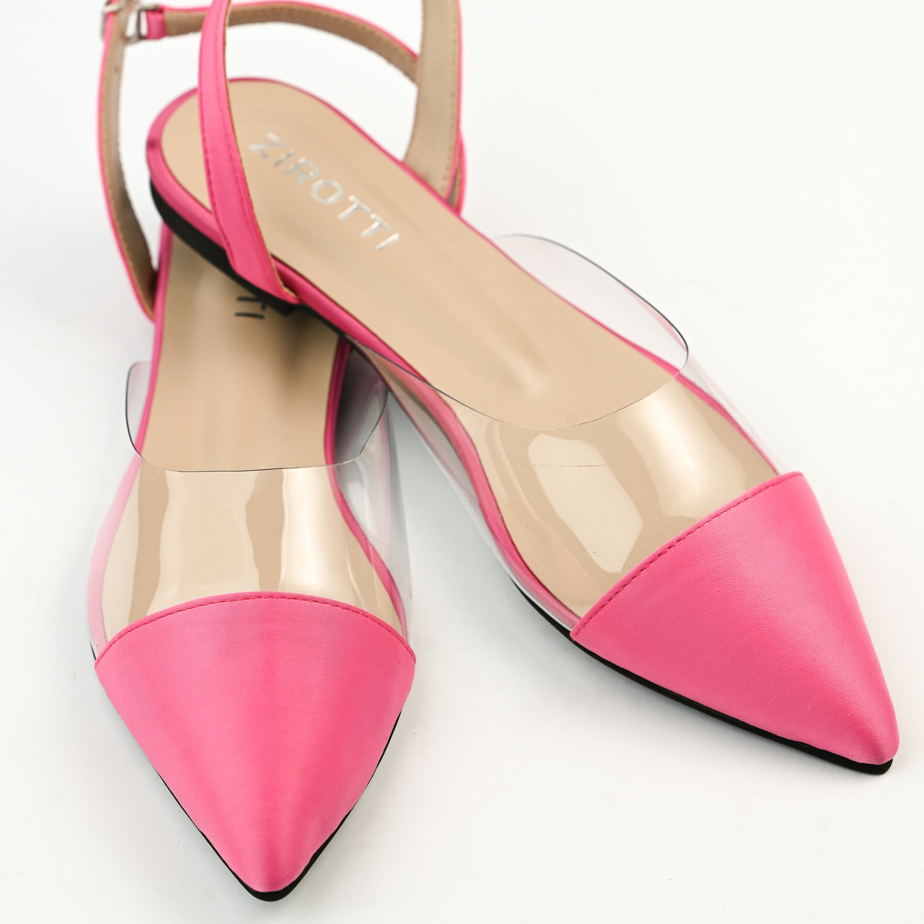 Merin Pink Color Women’s Flat Mule, lightweight, comfortable, cushioned insole, anti-slip sole