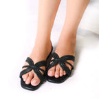 Zirotti Monza — black low-profile women’s flat with breathable mesh upper and cushioned insole.