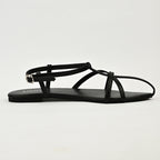 Elegant black Noir sandals for women with soft cushioned footbed.