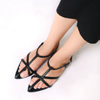Elegant black Noir sandals for women with soft cushioned footbed.