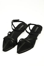 Elegant black Noir sandals for women with soft cushioned footbed.