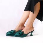 Emerald green women’s heel – ZIROTTI ZYRENE EMERALD, elegant slip-on design for parties or formal wear