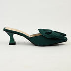 Emerald green women’s heel – ZIROTTI ZYRENE EMERALD, elegant slip-on design for parties or formal wear